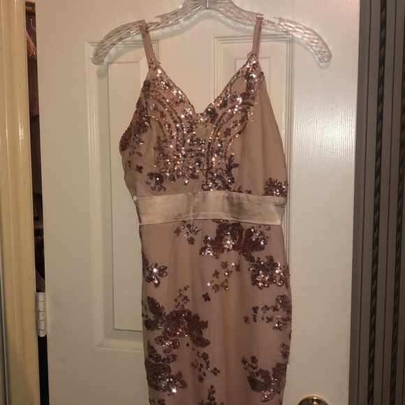 Charlotte Russe Dresses & Skirts - Pink sequined dress Charlotte Russe Dresses & Skirts - Pink sequined dress